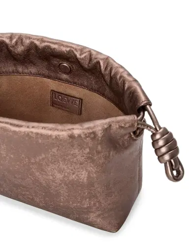 Loewe Women's Mini Flamenco Metallic Leather Clutch | Thumbnail 6 Loewe Women's Mini Flamenco Metallic Leather Clutch | Thumbnail 6