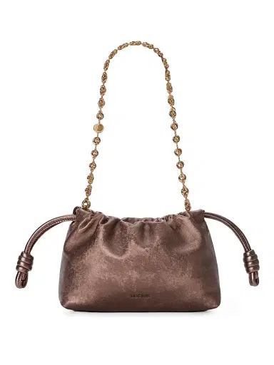 Loewe Women's Mini Flamenco Metallic Leather Clutch | Thumbnail 1 Loewe Women's Mini Flamenco Metallic Leather Clutch | Thumbnail 1