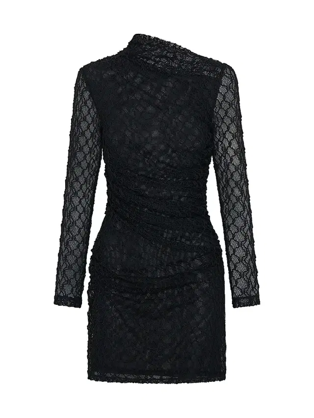 NICHOLAS Women's Glenda Twisted Lace Minidress - Black