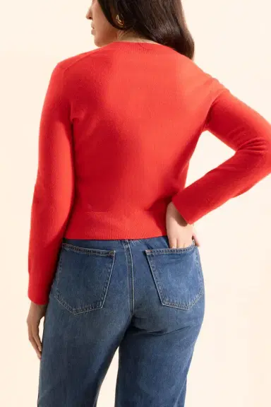 MONIQUE LHUILLIER Button Front Cardigan | Thumbnail 4