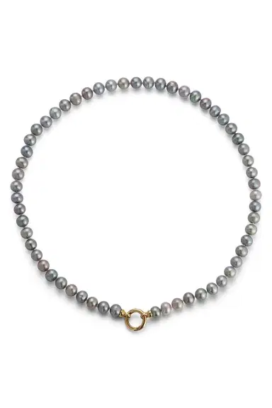 Storrow Grey Freshwater Pearl Necklace | Thumbnail 1 Storrow Grey Freshwater Pearl Necklace | Thumbnail 1