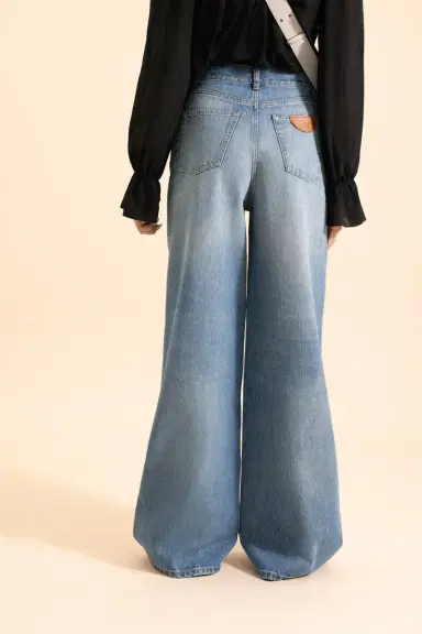 Chloé High Rise Wide Leg Jean | Thumbnail 4 Chloé High Rise Wide Leg Jean | Thumbnail 4