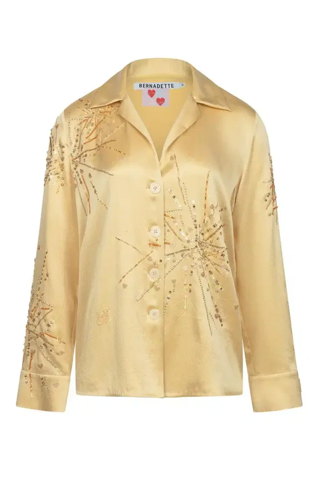 Louis Pyjama Blouse - Gold Sparkle Sequin Louis Pyjama Blouse - Gold Sparkle Sequin