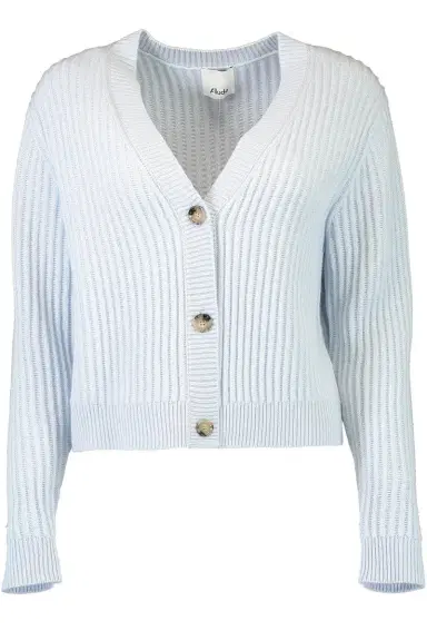 Allude V Neck Cardigan - Daylight Shimmer | Thumbnail 1
