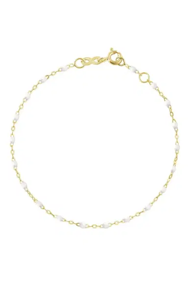 Gigi Clozeau White Classic Gigi Anklet - White | Thumbnail 1