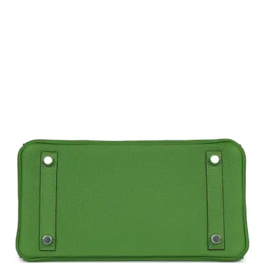 HERMÈS Hermes Birkin 25 Vert Yucca Togo Palladium Hardware | Thumbnail 6 HERMÈS Hermes Birkin 25 Vert Yucca Togo Palladium Hardware | Thumbnail 6