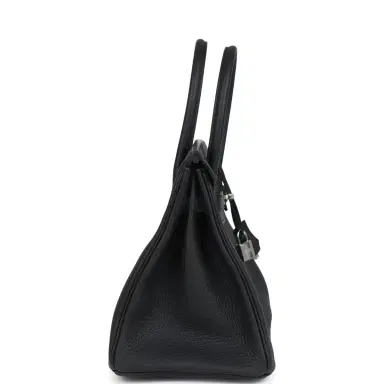 HERMÈS Hermes Birkin 30 Black Togo Palladium Hardware | Thumbnail 3