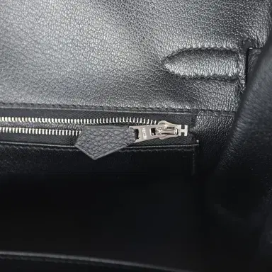 HERMÈS Hermes Birkin 30 Black Togo Palladium Hardware | Thumbnail 9