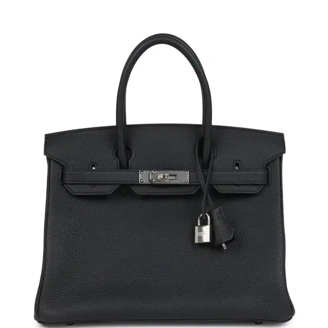 Hermes Birkin 30 Black Togo Palladium Hardware