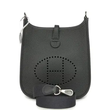 HERMÈS Hermes Evelyne TPM Ardoise Clemence Palladium Hardware | Thumbnail 1 HERMÈS Hermes Evelyne TPM Ardoise Clemence Palladium Hardware | Thumbnail 1
