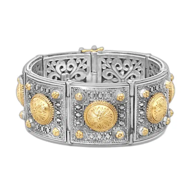 Konstantino Konstantino SG Classic Sterling Silver & 18K Yellow Gold Onyx Bracelet by The Solist