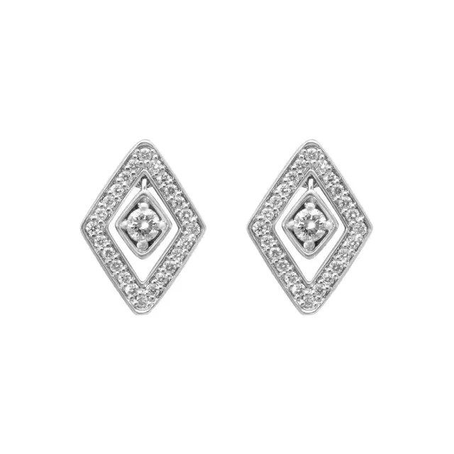 Roberto Coin Roberto Coin 18K White Gold Diamond Stud Earrings by The Solist