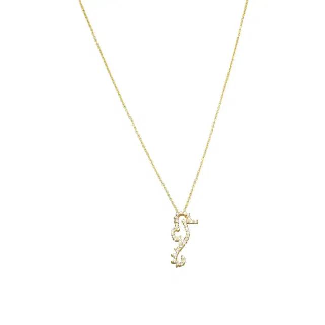 Roberto Coin Roberto Coin 18K Yellow Gold Diamond Seahorse Pendant Necklace by The Solist