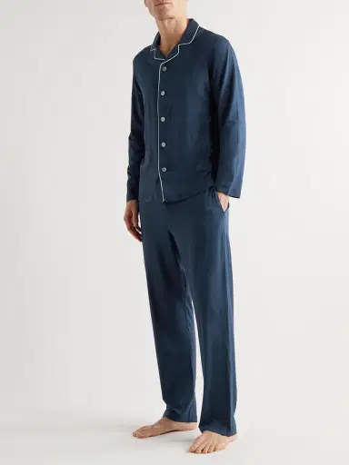Derek Rose Basel Stretch Micro Modal Jersey Pyjama Set - Men | Thumbnail 2 Derek Rose Basel Stretch Micro Modal Jersey Pyjama Set - Men | Thumbnail 2