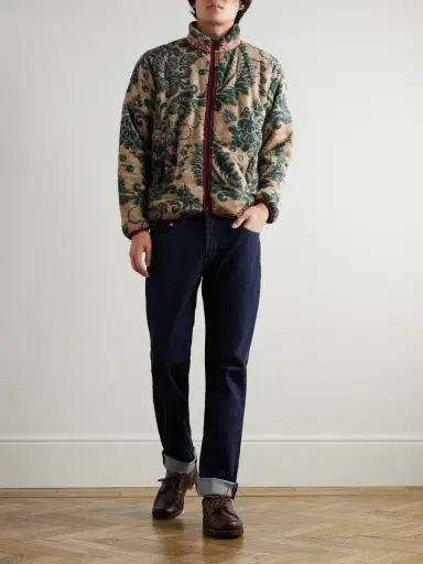 KAPITAL Damask Printed Fleece Jacket - Men | Thumbnail 2