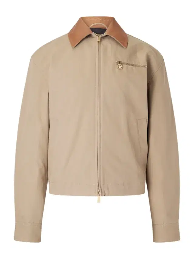 Leather-Trimmed Padded Cotton-Canvas Blouson Jacket - Men