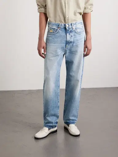 Versace Embellished Straight-Leg Jeans - Men | Thumbnail 3 Versace Embellished Straight-Leg Jeans - Men | Thumbnail 3