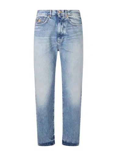 Versace Embellished Straight-Leg Jeans - Men | Thumbnail 1 Versace Embellished Straight-Leg Jeans - Men | Thumbnail 1