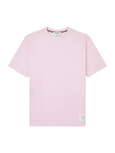 Thom Browne Logo-Appliquéd Striped Cotton-Piqué T-Shirt - Men | Thumbnail 1 Thom Browne Logo-Appliquéd Striped Cotton-Piqué T-Shirt - Men | Thumbnail 1