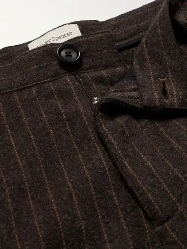 Oliver Spencer Orsman Wide-Leg Cotton-Blend Trousers - Men | Thumbnail 6