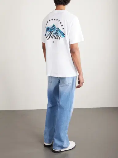 AMIRI Logo-Print Cotton-Jersey T-Shirt - Men | Thumbnail 4