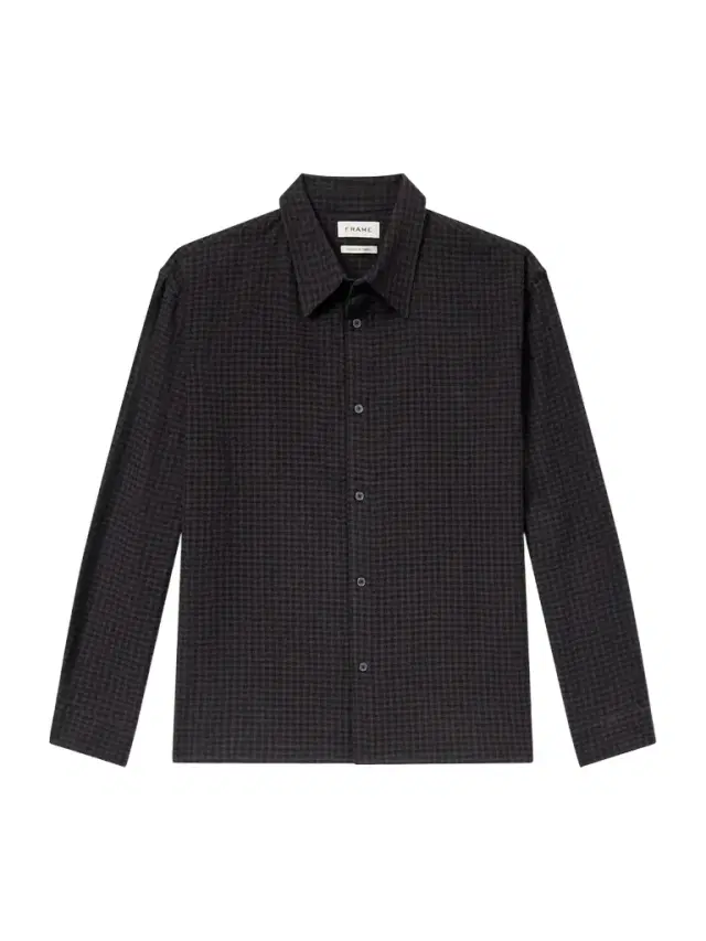 Frame Checked Cotton and Wool-Blend Shirt - Men