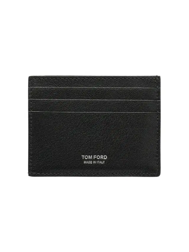 Tom Ford Pebble-Grain Leather Cardholder - Men