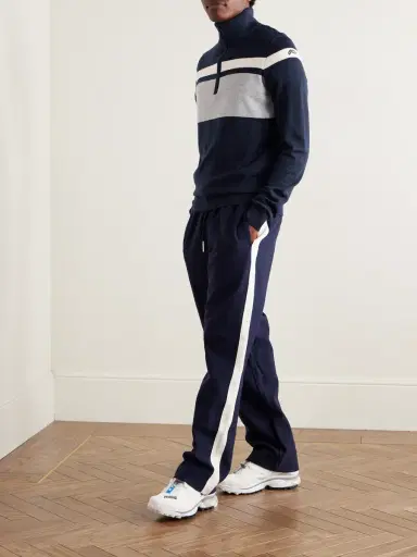 KJUS Striped Merino Wool Half-Zip Sweater - Men | Thumbnail 2
