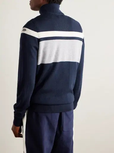 KJUS Striped Merino Wool Half-Zip Sweater - Men | Thumbnail 3