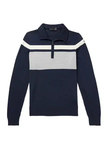 KJUS Striped Merino Wool Half-Zip Sweater - Men | Thumbnail 1