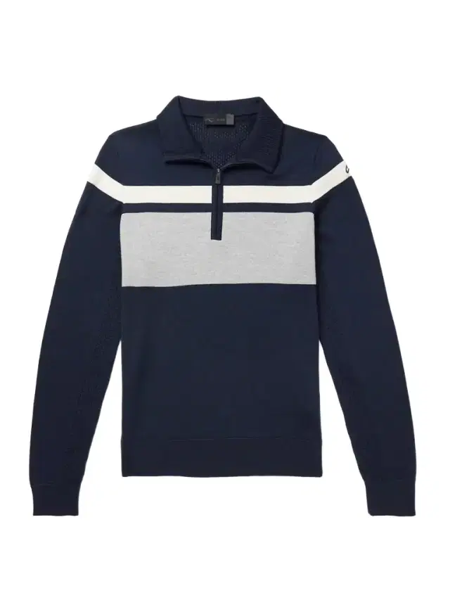 Striped Merino Wool Half-Zip Sweater - Men