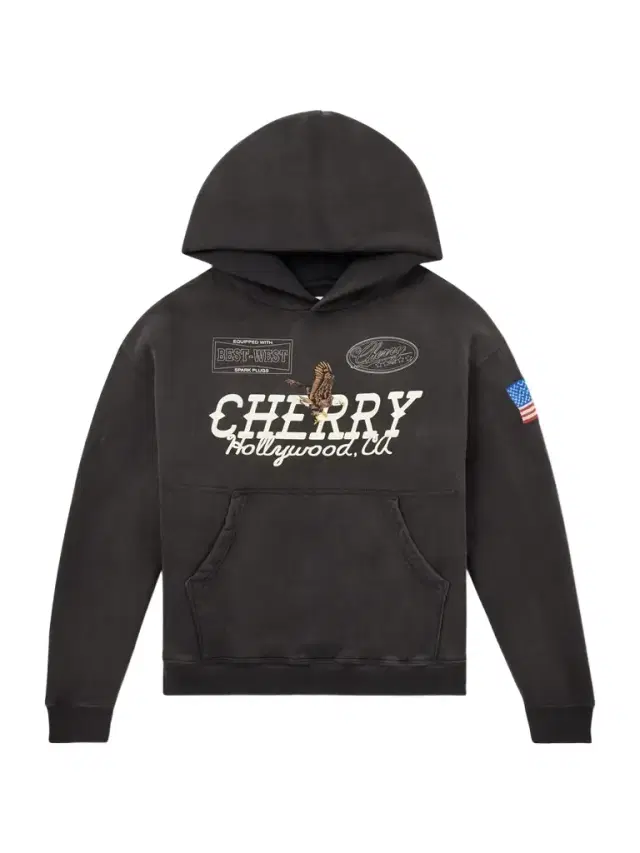 Hollywood Logo-Print Embroidered Cotton-Jersey Hoodie - Men