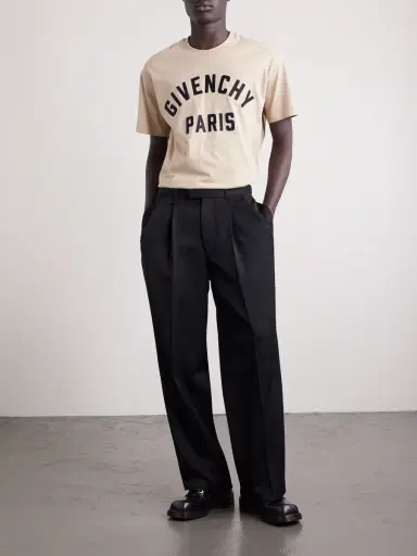 Givenchy Logo-Appliquéd Cotton-Jersey T-Shirt - Men | Thumbnail 2 Givenchy Logo-Appliquéd Cotton-Jersey T-Shirt - Men | Thumbnail 2