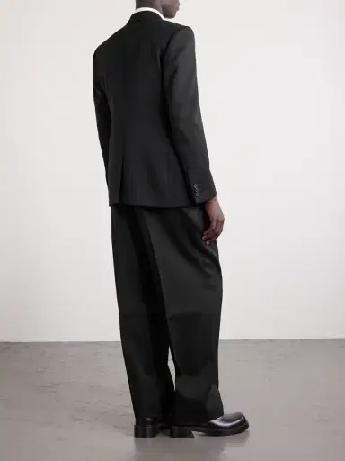 Givenchy Straight-Leg Pleated Grain De Poudre Wool Trousers - Men | Thumbnail 3 Givenchy Straight-Leg Pleated Grain De Poudre Wool Trousers - Men | Thumbnail 3