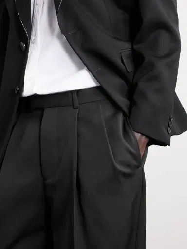 Givenchy Straight-Leg Pleated Grain De Poudre Wool Trousers - Men | Thumbnail 5 Givenchy Straight-Leg Pleated Grain De Poudre Wool Trousers - Men | Thumbnail 5