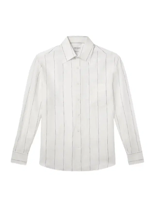 Pinstriped Linen Shirt - Men