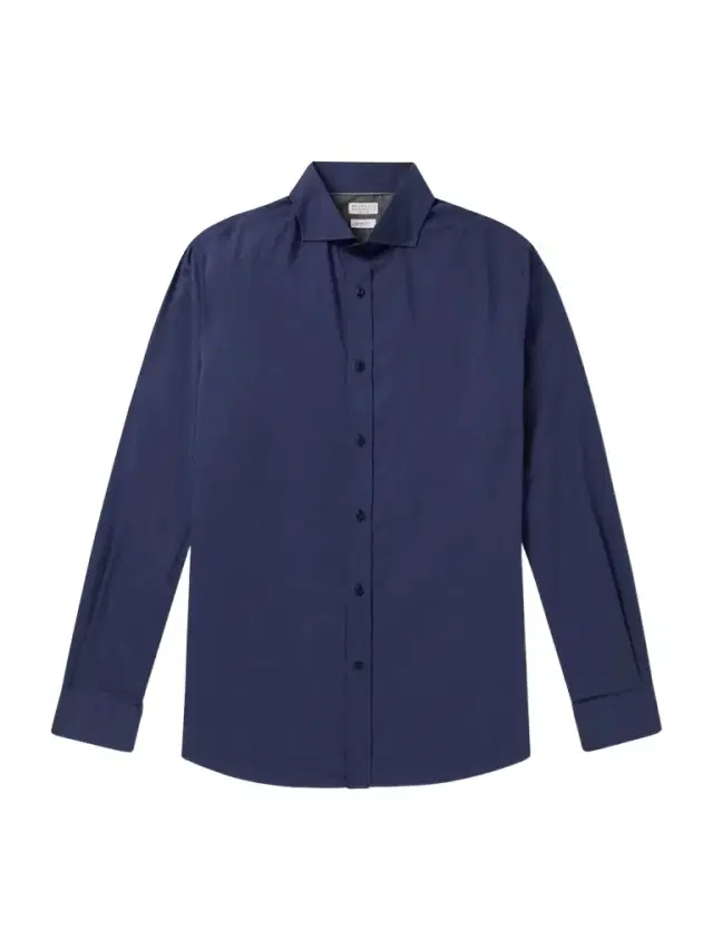 Brunello Cucinelli Cutaway-Collar Cotton Shirt - Men