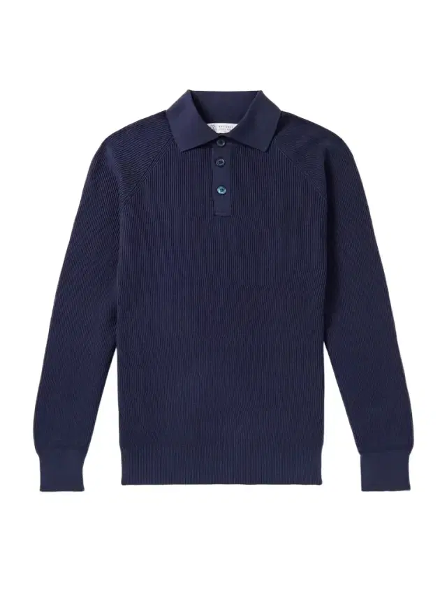 Brunello Cucinelli Ribbed Cotton Polo Shirt - Men