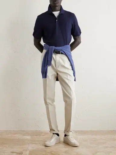 Brunello Cucinelli Cotton-Piqué Polo Shirt - Men | Thumbnail 2 Brunello Cucinelli Cotton-Piqué Polo Shirt - Men | Thumbnail 2
