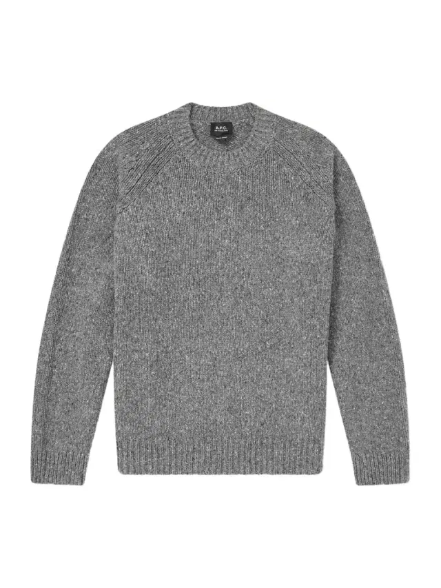 Harris Flecked Virgin Wool Sweater - Men