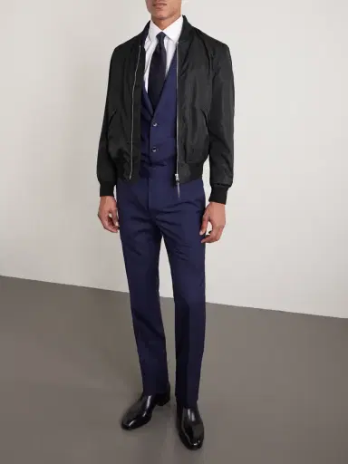 Tom Ford Silk Bomber Jacket - Men | Thumbnail 2 Tom Ford Silk Bomber Jacket - Men | Thumbnail 2
