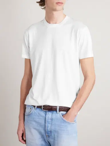 Tom Ford Cotton and Silk-Blend Jersey T-Shirt - Men | Thumbnail 3
