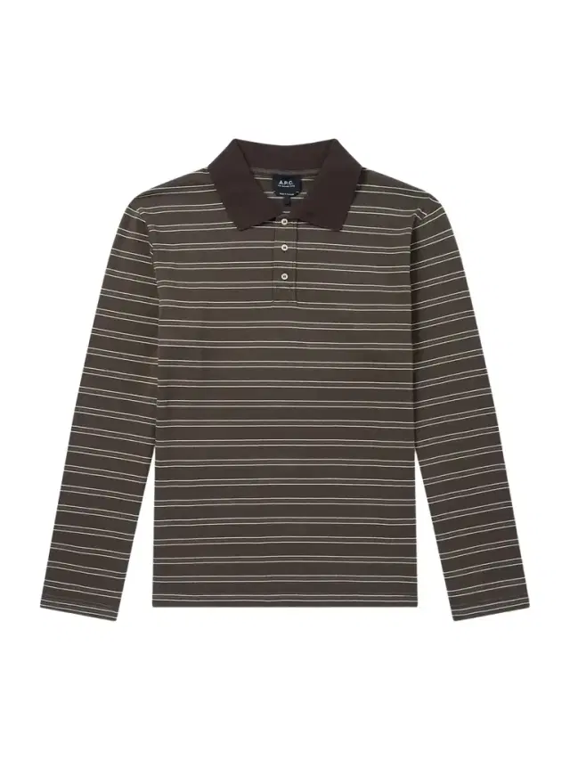 A.P.C. Striped Organic Cotton-Jersey Polo Shirt - Men