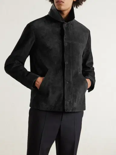 Tom Ford Brushed-Suede Chore Jacket - Men | Thumbnail 3
