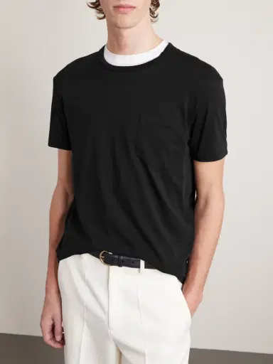 Tom Ford Cotton and Silk-Blend Jersey T-Shirt - Men | Thumbnail 3 Tom Ford Cotton and Silk-Blend Jersey T-Shirt - Men | Thumbnail 3