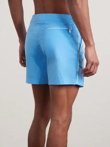 Tom Ford Straight-Leg Mid-Length Piped Swim Shorts - Men | Thumbnail 3