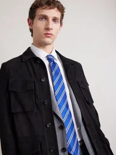 Tom Ford 8cm Striped Silk-Jacquard Tie - Men | Thumbnail 2 Tom Ford 8cm Striped Silk-Jacquard Tie - Men | Thumbnail 2