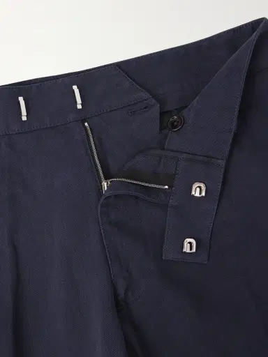 Tom Ford Wide-Leg Cotton-Drill Trousers - Men | Thumbnail 5 Tom Ford Wide-Leg Cotton-Drill Trousers - Men | Thumbnail 5