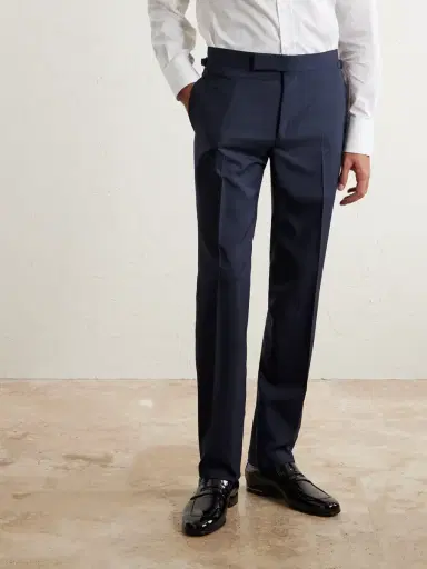 Tom Ford Straight-Leg Super 120s Wool Suit Trousers - Men | Thumbnail 3
