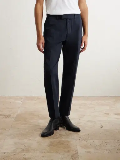 Tom Ford Straight-Leg Cotton-Drill Trousers - Men | Thumbnail 3 Tom Ford Straight-Leg Cotton-Drill Trousers - Men | Thumbnail 3
